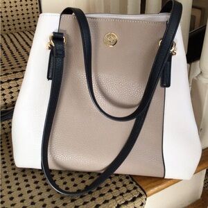 Anne Klein vegan pebbled leather handbag.